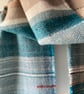 Mulgrave Handwoven Herringbone Lambswool Scarf- Buff - Image 9