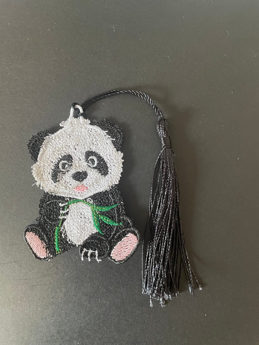Exquisite Handmade Free Standing Lace Bookmarks Mini Panda 