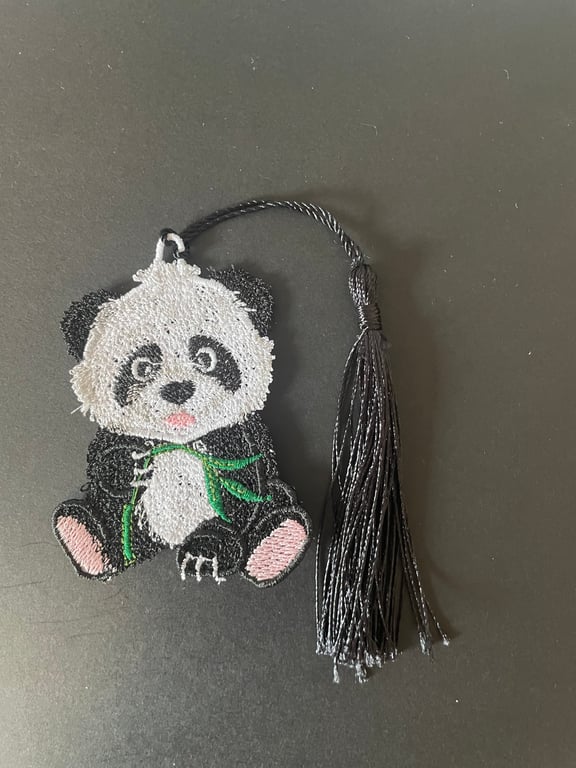 Exquisite Handmade Free Standing Lace Bookmarks Mini Panda 