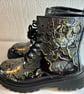 A pair of hand painted and sealed boots by Andrew Jenkins - Image 2