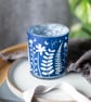 Spring Hedgerow Blue Cyanotype tea light holder, gift for Mum  - Image 5