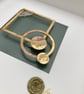 Kivi - Original Botanical Art with Rose Petals, Gold and Rock Crystal