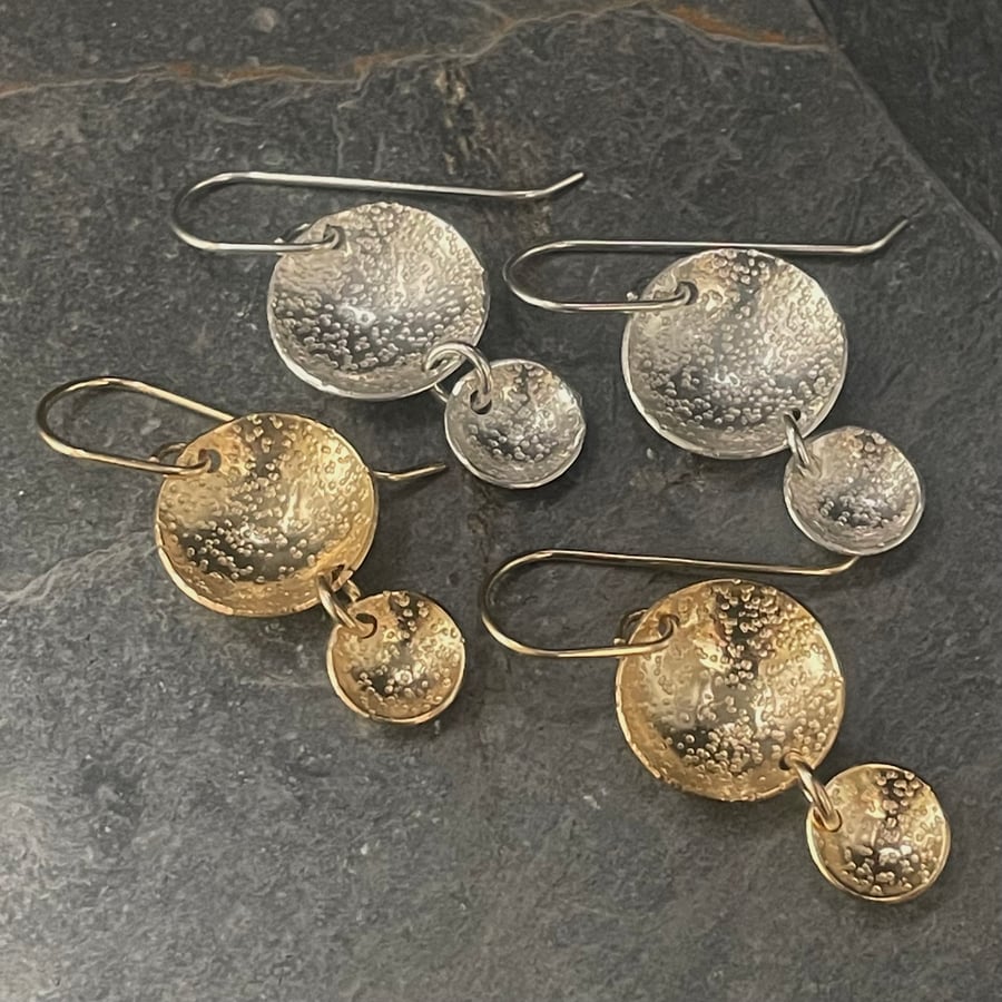Silver or 14k filled gold dangly Earrings