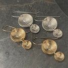 Silver or 14k filled gold dangly Earrings