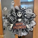 Jack skellington halloween themed wreath