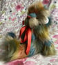 Reed Autumn bear, hand sewn collectible teddy bear with a yellow bow - Image 5