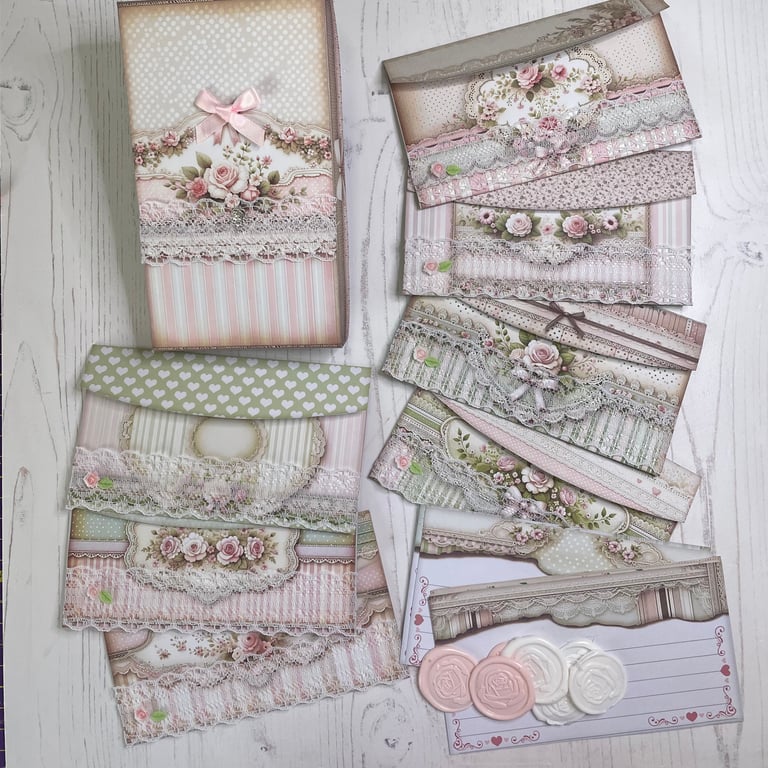 Cash Envelope Set and Box by Carolee Crafts PB4 0001