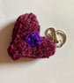 Hand knitted 100% wool bramble key ring - Image 2