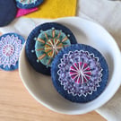 Felt Mandala Brooch Kit (choose colour)