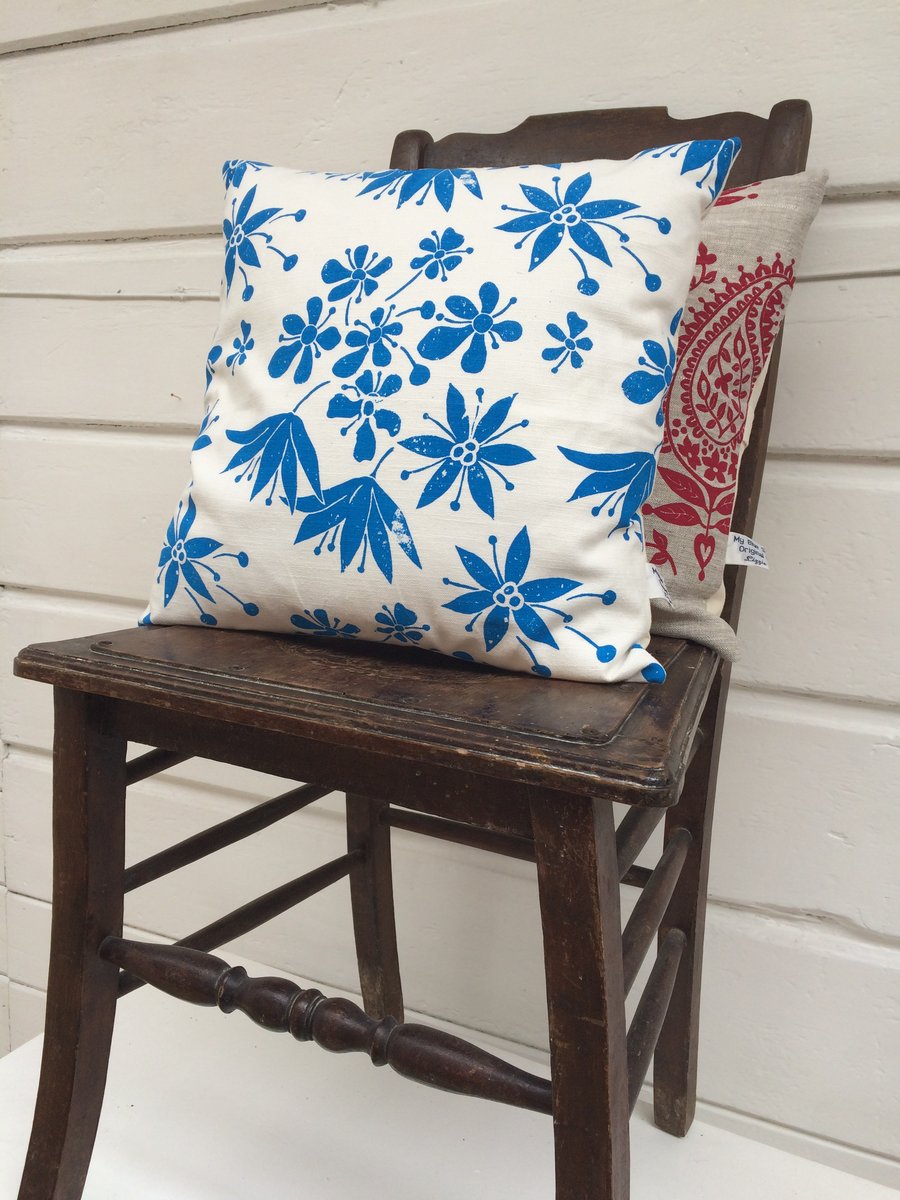 Wild Garlic & Cow Parsley Spring Cushion Cover NEW PRICE