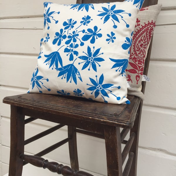 Wild Garlic & Cow Parsley Spring Cushion Cover NEW PRICE
