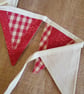 Bunting: country cottage style; red - Image 5