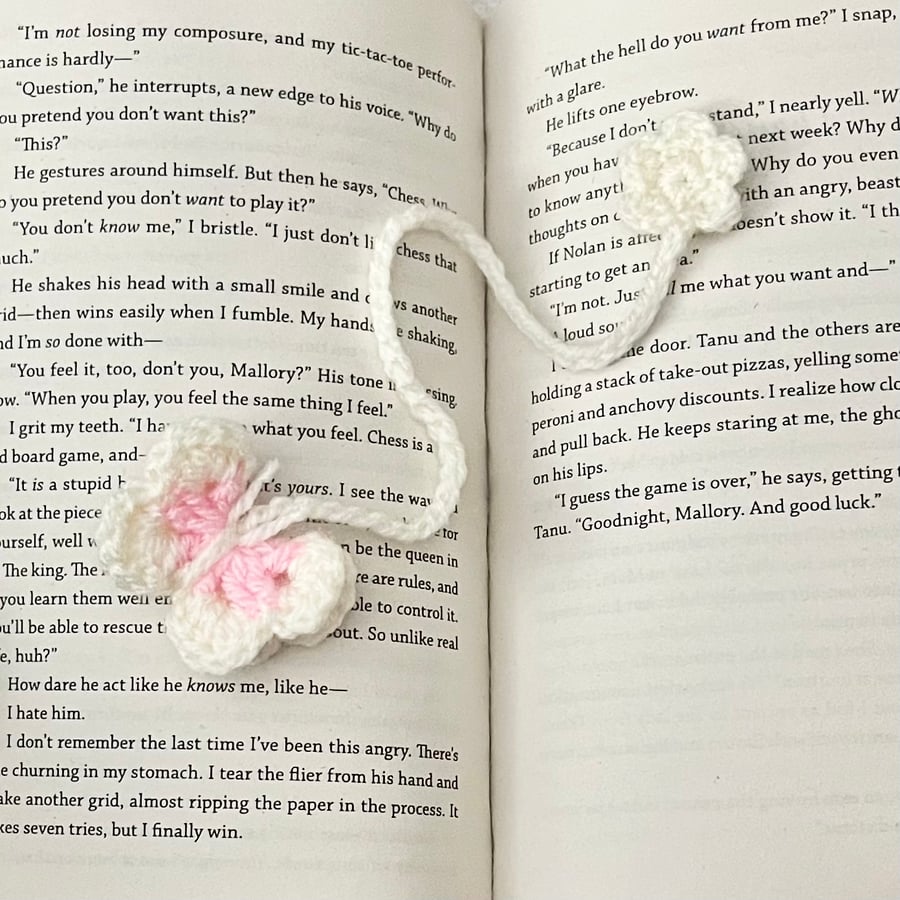Crochet Butterfly Bookmark