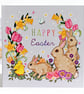 Happy Easter Card with Bunnies