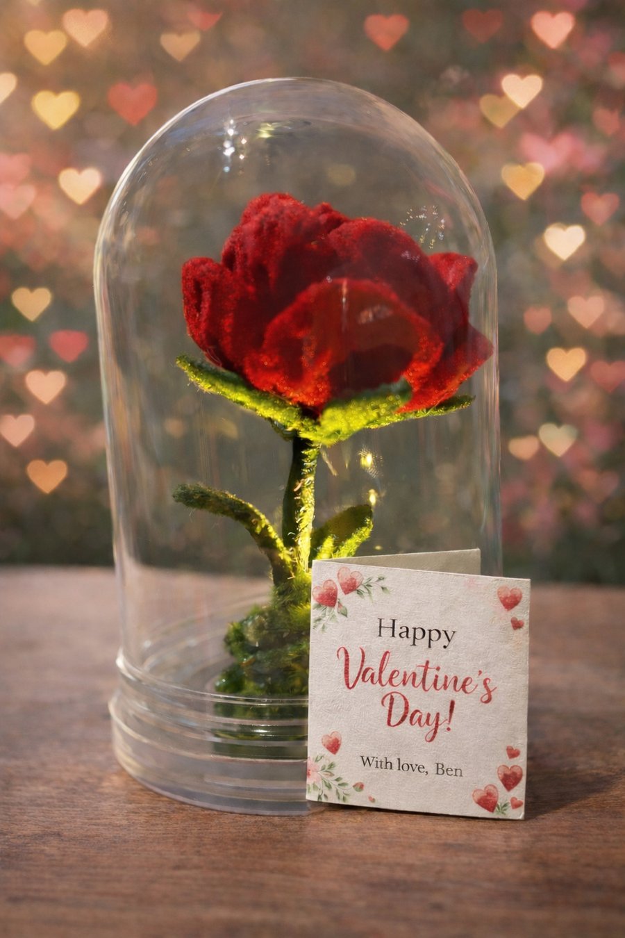 Enchanted Rose - Handcrafted Light-Up Everlasting Rose Keepsake