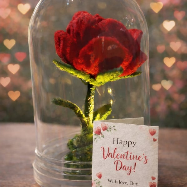 Enchanted Rose - Handcrafted Light-Up Everlasting Rose Keepsake