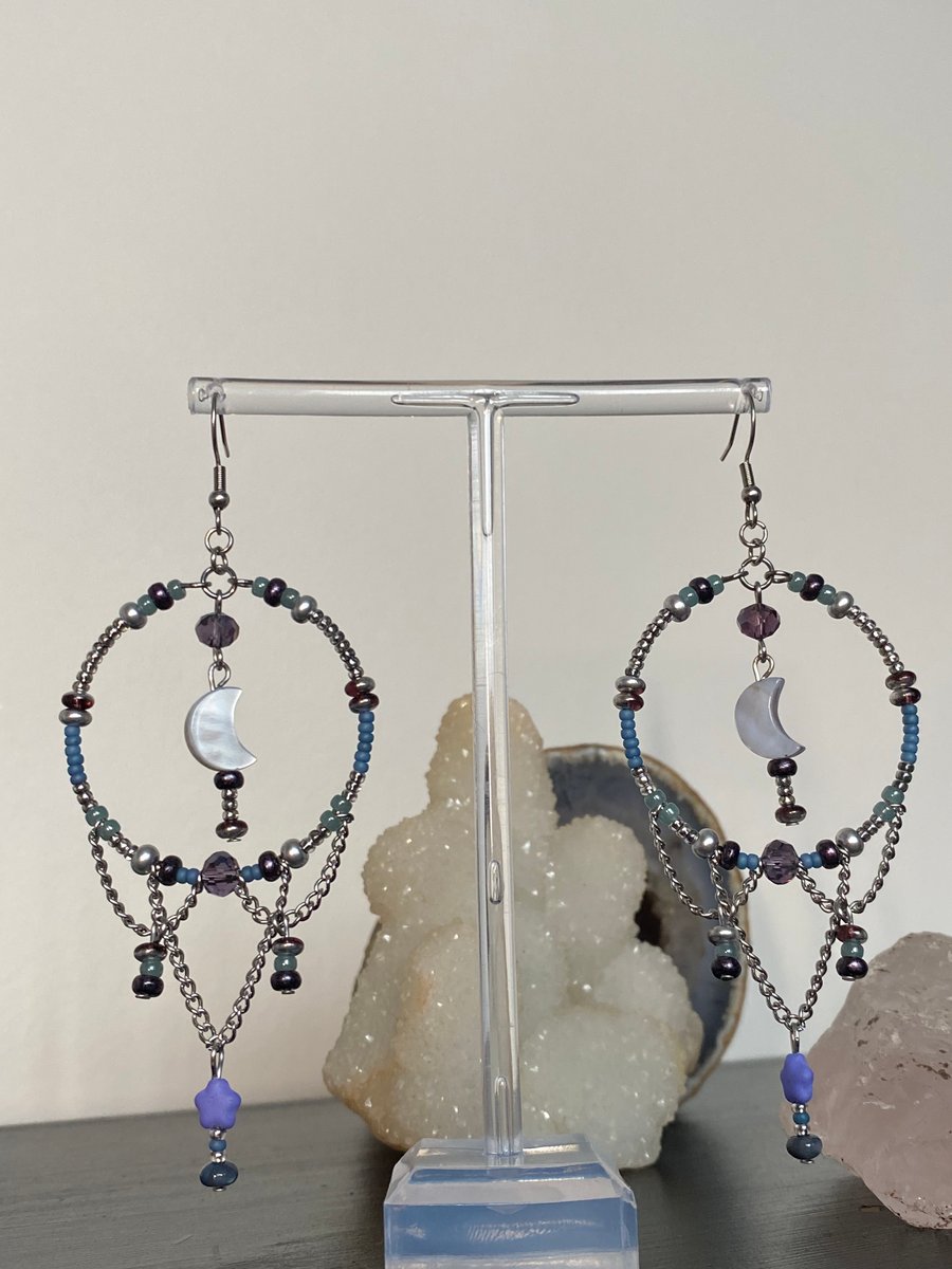 Lucinda -Moon Earrings 