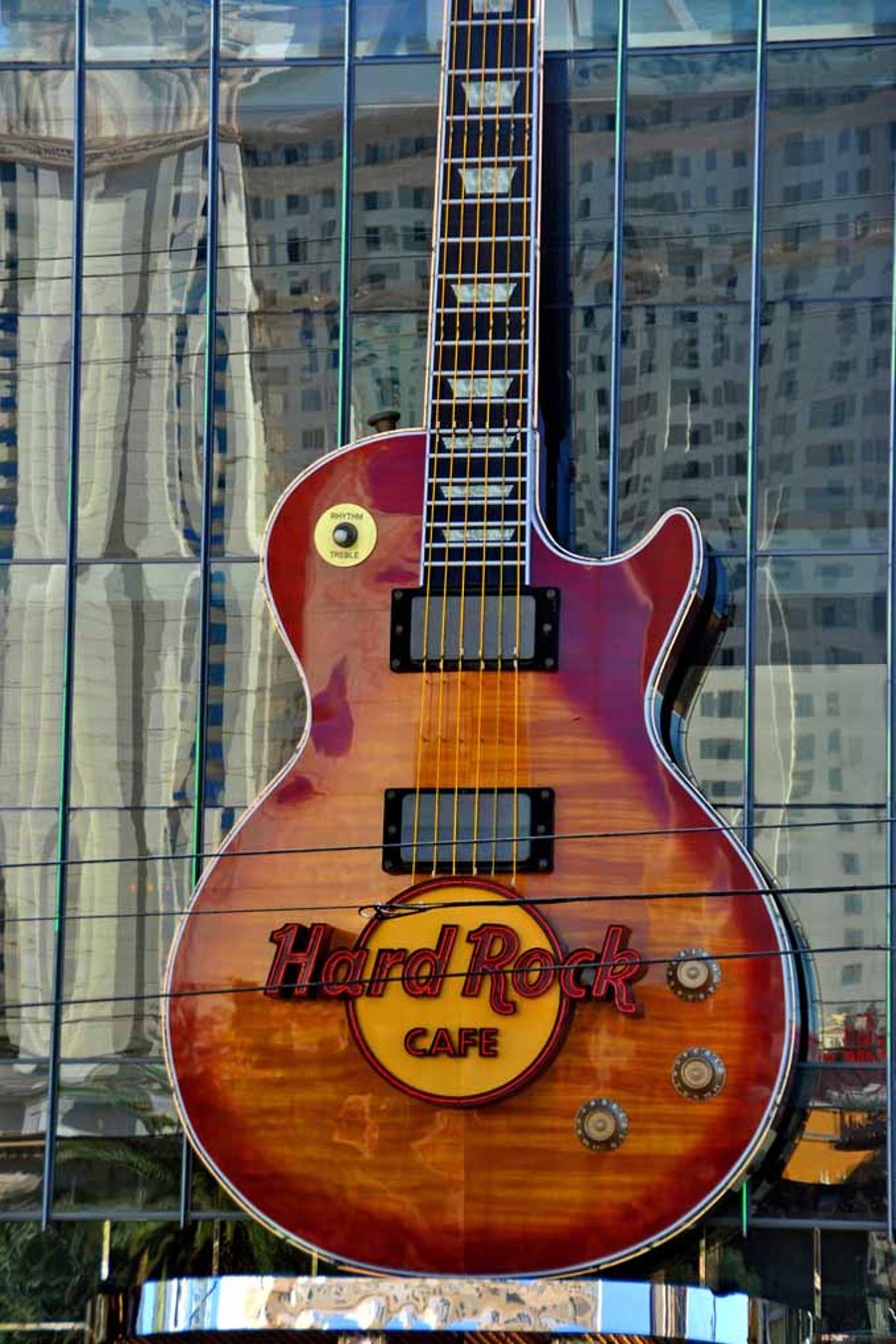 Hard Rock Cafe Guitar Las Vegas America Photograph Print