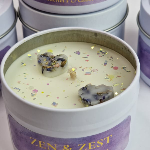 Zen & Zest - Lavender & Lemon Scented Candle