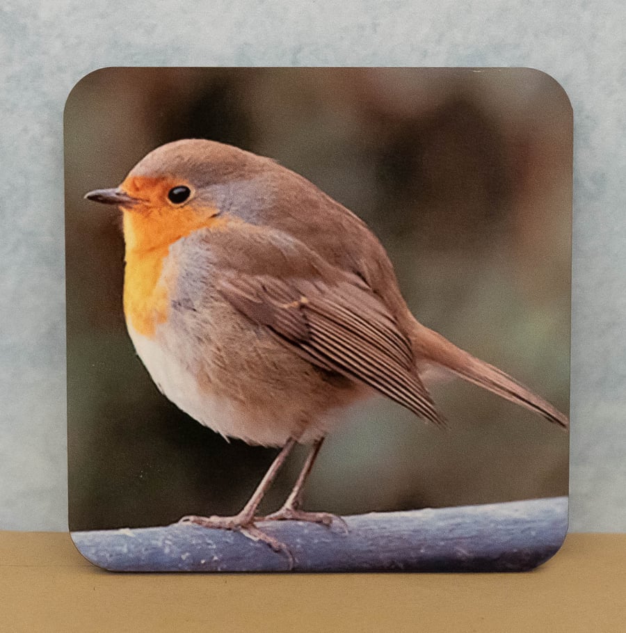 Coaster featuring Robbie the Robin 