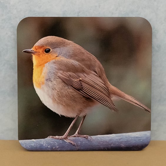 Coaster featuring Robbie the Robin 
