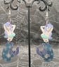 50's Retro Mermaid Earrings, Vintage Tattoo Mermaid Earrings - Image 4