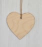 Pink Roses: Decoupaged Wooden Hanging Heart 15cm (6") - Image 6