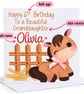 Personalised Horse Birthday Card for Girls - Cute Pony Birthday Card - Image 2