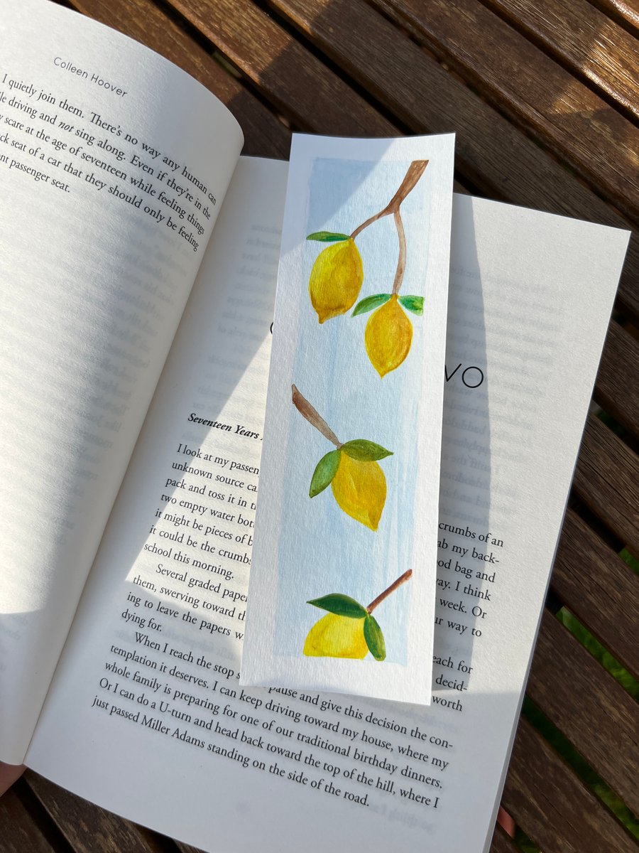Fruity lemon bookmarks