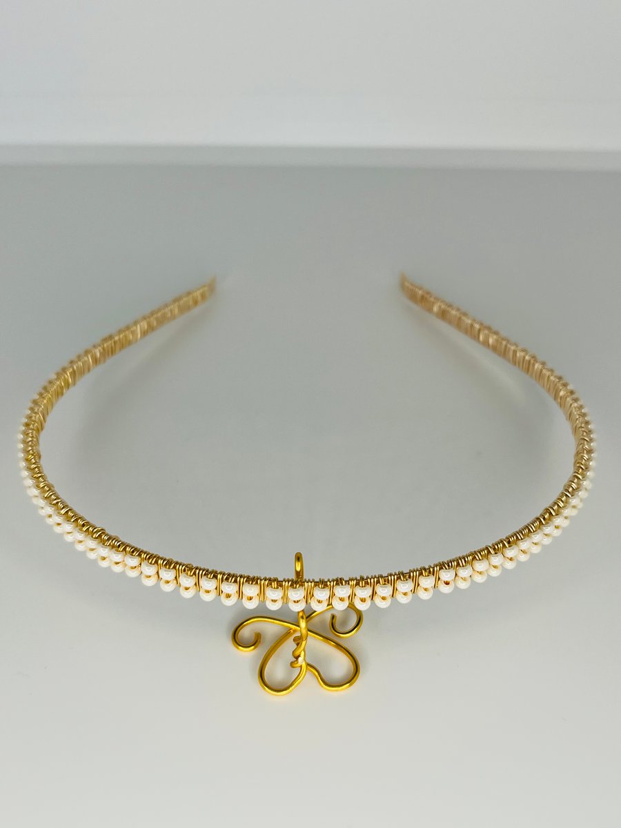 BRIDE BRIDESMAID PEARL HEADBAND