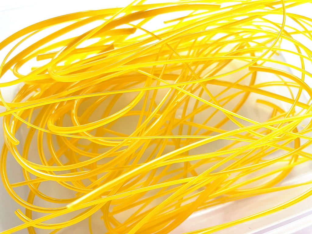 50g Yellow Bullseye 90 coe glass Vitrigraph stringers