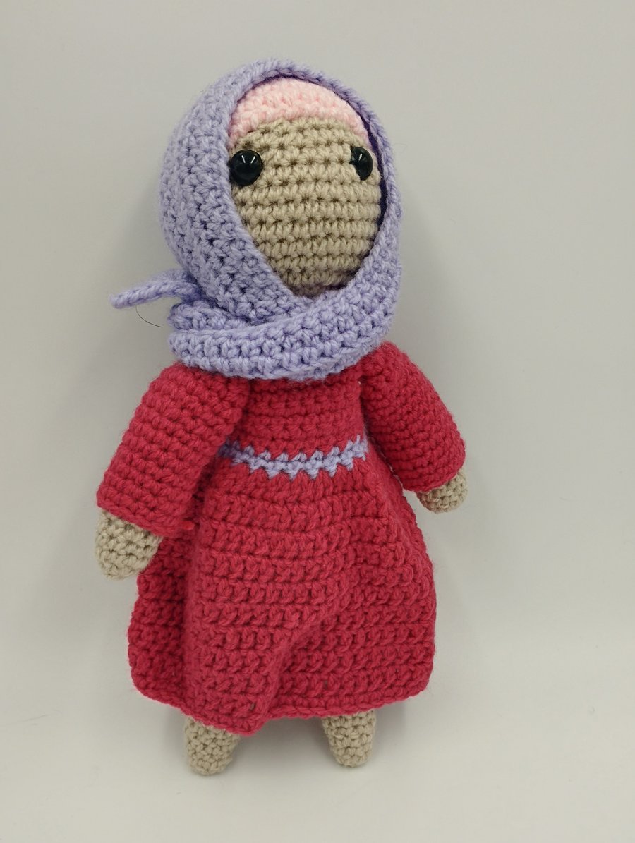 Hijabi doll crochet toy 