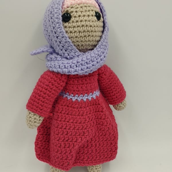 Hijabi doll crochet toy 