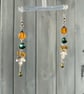 Sabrina - Pumpkin ‘n’ Pearl Earrings  - Image 3