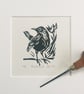 Blackbird - Original Handprinted Lino Print - Image 3