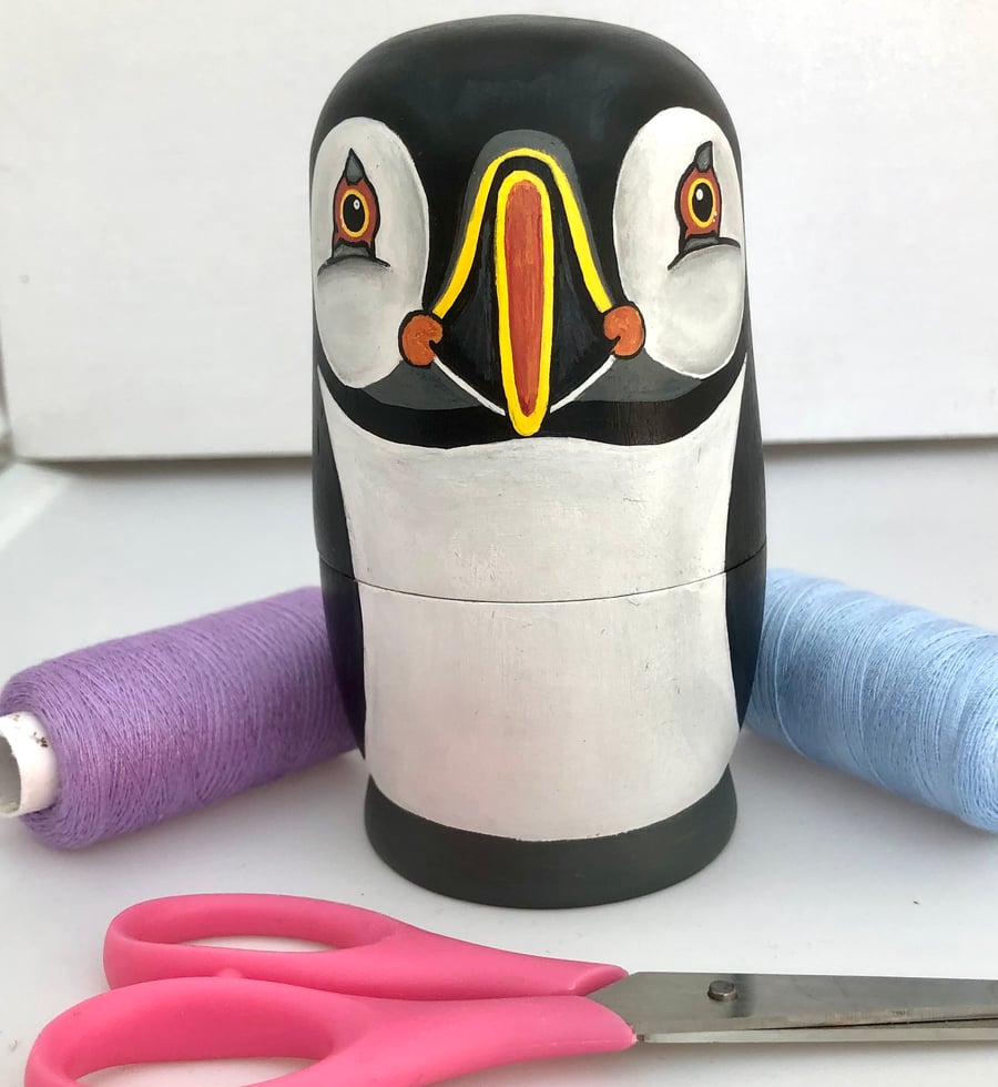 Puffin pin cushion