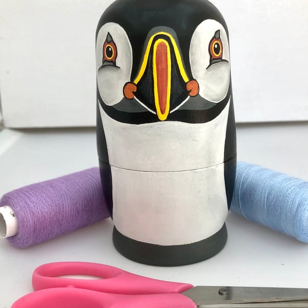 Puffin pin cushion