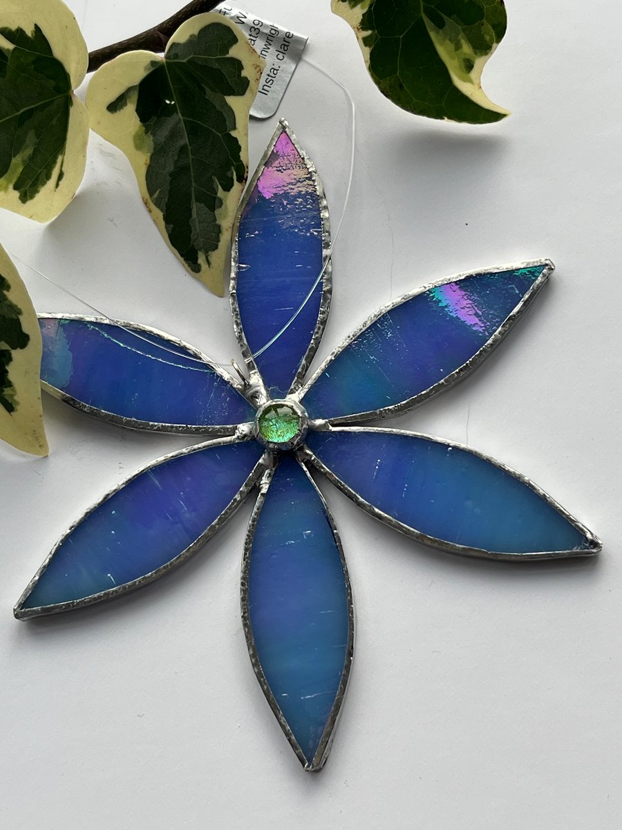 Stained Glass Daisy Suncatcher Decoration 