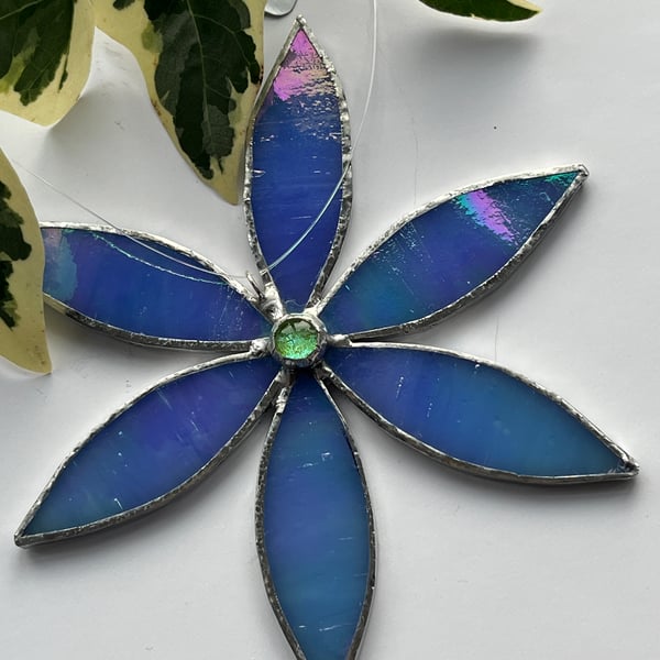 Stained Glass Daisy Suncatcher Decoration 