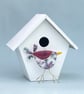 Fused Glass Flower Bird Decoration - Image 4
