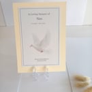 Personalised Memorial Keepsake Card, In Loving Memory Gift, Remembrance Keepsake