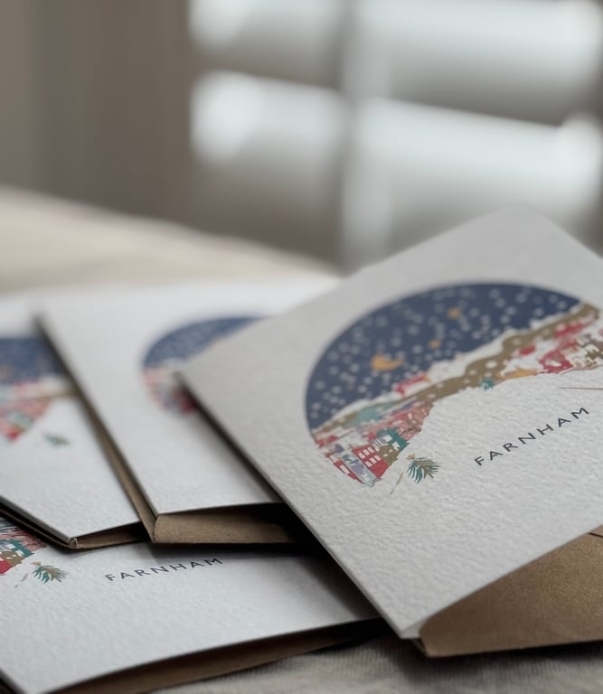 Farnham Surrey Christmas Card (QM318)