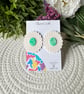 Statement Deco Flower Studs - Image 2