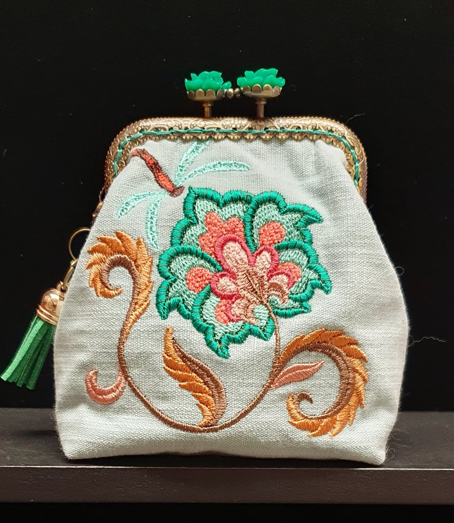 Jubilant Jacobean bloom 2. Purse.
