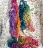 Hand Dyed BFL Fleece for Felting, Spinning & Weaving