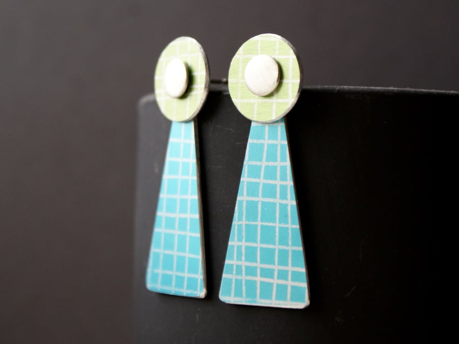 Multi way long colour drop earrings - introductory price