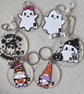 Handmade Acrylic Halloween Ghost & Gonk Keyrings - Image 8
