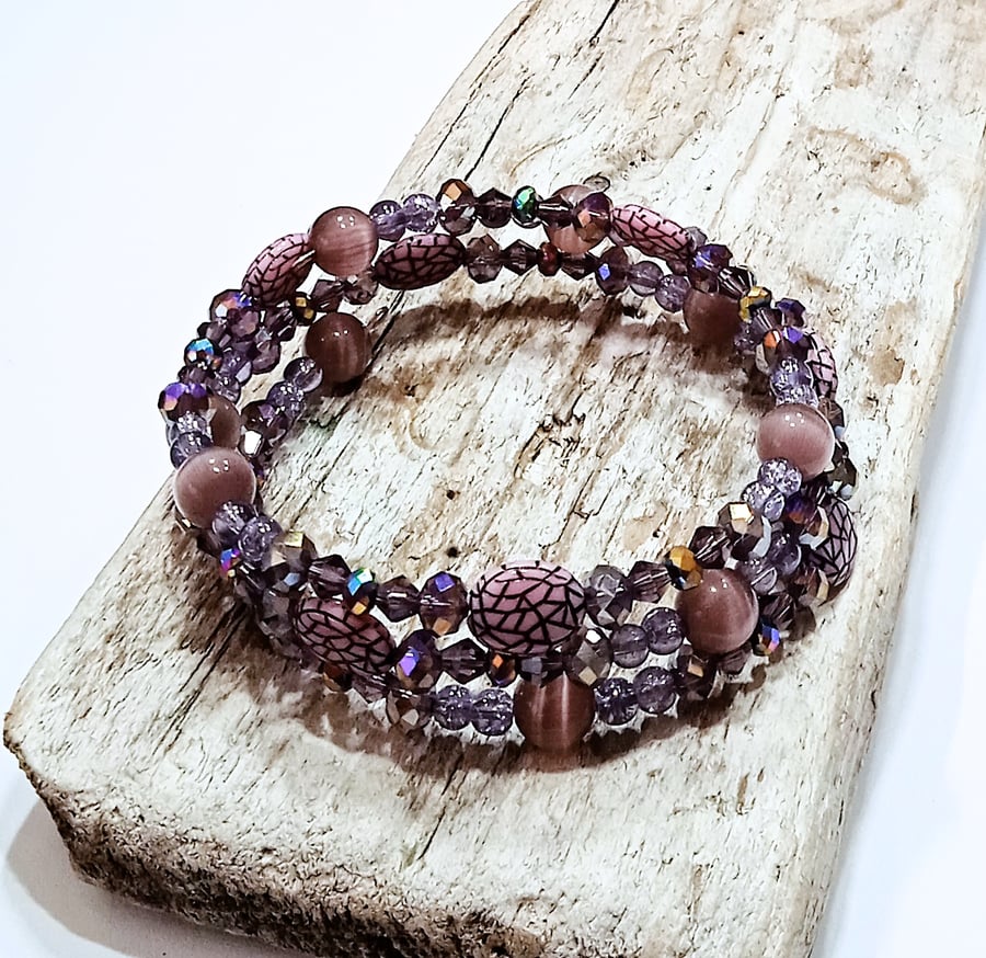 Purple Wrap Bracelet - UK Free Post