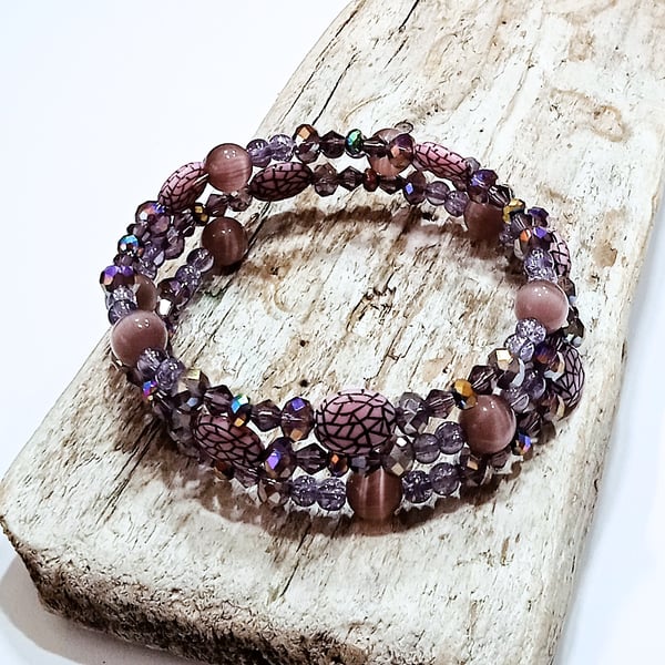 Purple Wrap Bracelet - UK Free Post