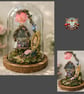 Enchanted Dressing Room Light up glass Dome OOAK